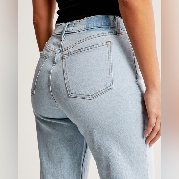 Abercrombie and Fitch the 90s straight leg low rise size 33/16R curve love - Picture 5 of 12